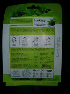 3️⃣Masking Aloevera,cucumber&amp;greentea Facial Sheet