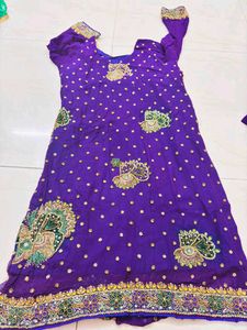 Vibrant Purple Embroidered Kurta Suit
