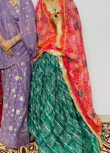 Bandhani Silk Blend lahenga
