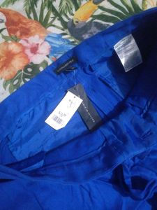 Vibrant Blue Tie-Waist Shorts