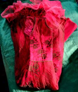 Pink Embroidered Dress