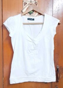Brand New soft Cute Cotton White Top