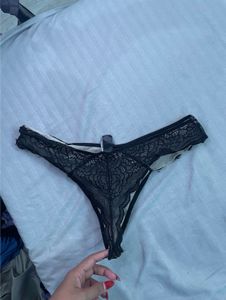 Sheer Lace Thong Panty