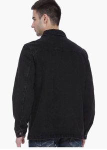 Mark &amp; Spencer Black Denim Coat Jacket