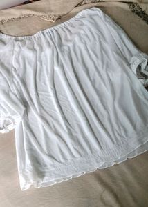 H&amp;M White Mini Skirt