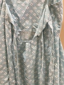 Cute Light Blue Patterned Sundress