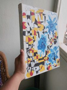 Abstract Floral Canvas Art