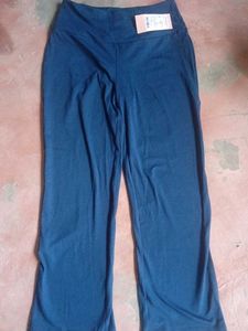 Comfortable Wide Leg Navy Pants