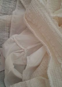 White tiered skirt