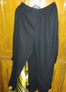 Elegant Black Kurta with Scarf