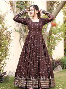 Elegant Brown Ethnic Skirt