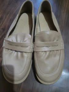 Beige Loafers