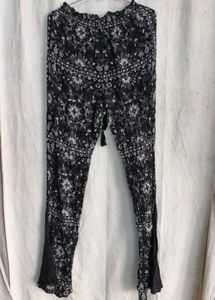 5229. Boho Floral Print Flare Pants