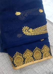 Saree Party Wear With Blouse Peic