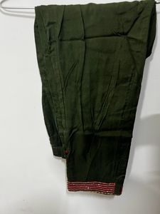 Elegant Green &amp; Red Salwar Kameez