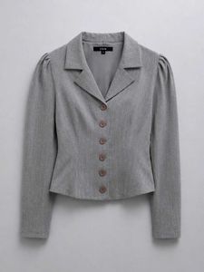 Grey Pinstripe Blazer
