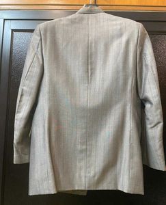 Men's Grey Double-Breasted coat with pant 🧥👖