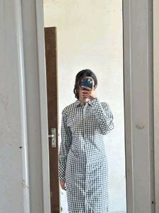 Classic Gingham Shirt Dress