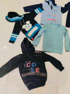 6 Kids Hoodies and Sweaters Bundle