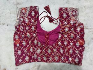 Maroon Sequined Lehenga Choli Set