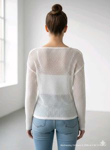 White Knit top