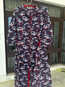 Floral Print Button-Down Kurta
