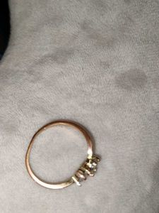 Rose Gold Double Stone Ring