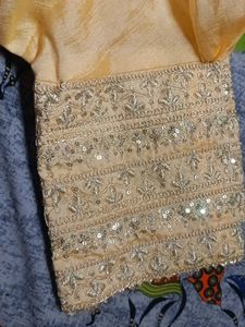 Elegant Golden yellow Sequined Blouse