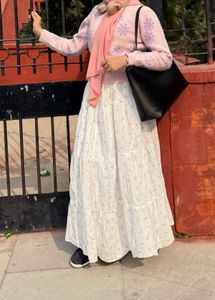 Floral White Maxi Dress