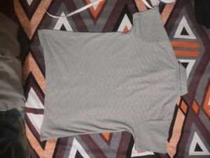 Puma Grey Zip-Up Polo Shirt