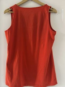 Orange Sleeveless Tank Top