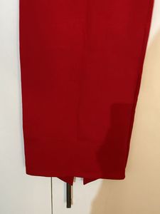 Chic Red High-Waisted Skirt