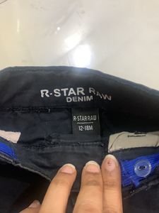 Denim Pants For Kids One Is Full Length And Other Is 3/4 Can B  Worn… For Black  Pant Only Button Has Come Out Need To Add 1