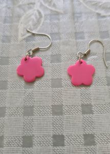 Pretty Pratty Pink Floral Danglers
