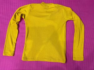 Mustard Colour Top For Womens Full Sleeves