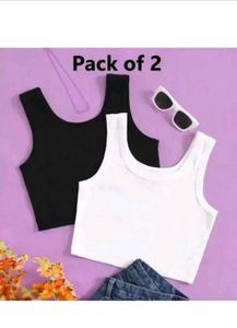 Basic Ribbed Tank Tops (Black &amp; White)