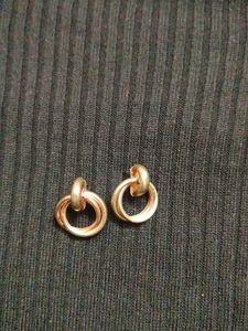 Gold Tone Hoop Earrings