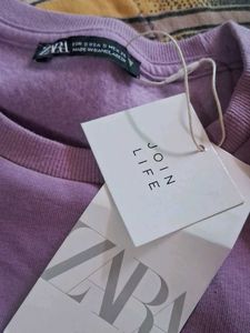 Zara Lavender Puff Sleeve Dress