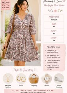 Floral Print V-Neck A-Line Mini Dress