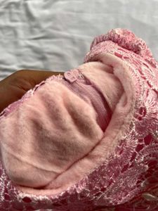 Pink Lace Tulle Dress