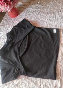Black Open Front Cropped Shrug