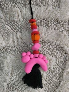 🎨🌟 Vibrant Handmade Clay Tassel Charm 🎨