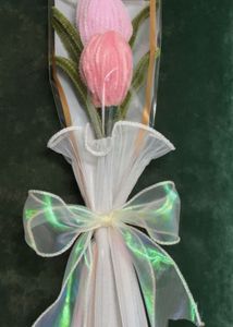 TULIP PAIR💜🩷FOREVER FLOWERS BOUQUET