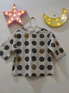 Polka Dot Crop Top