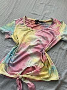 Tie-Dye Knot Front Top