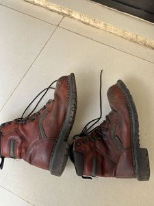 Men's Brown Leather Work Boots
