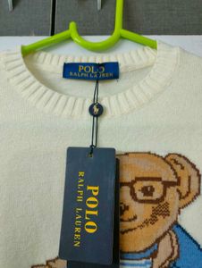 WOMENS NEW Ralph Lauren Polo Bear Sweater