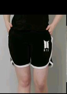 Black BTS Athletic Shorts