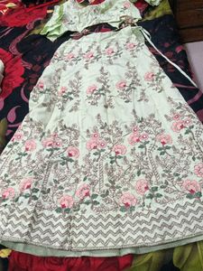 Embroidered Lehenga Skirt with Dupatta