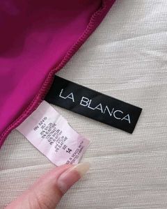 Women's Magenta Ruched Swim Top